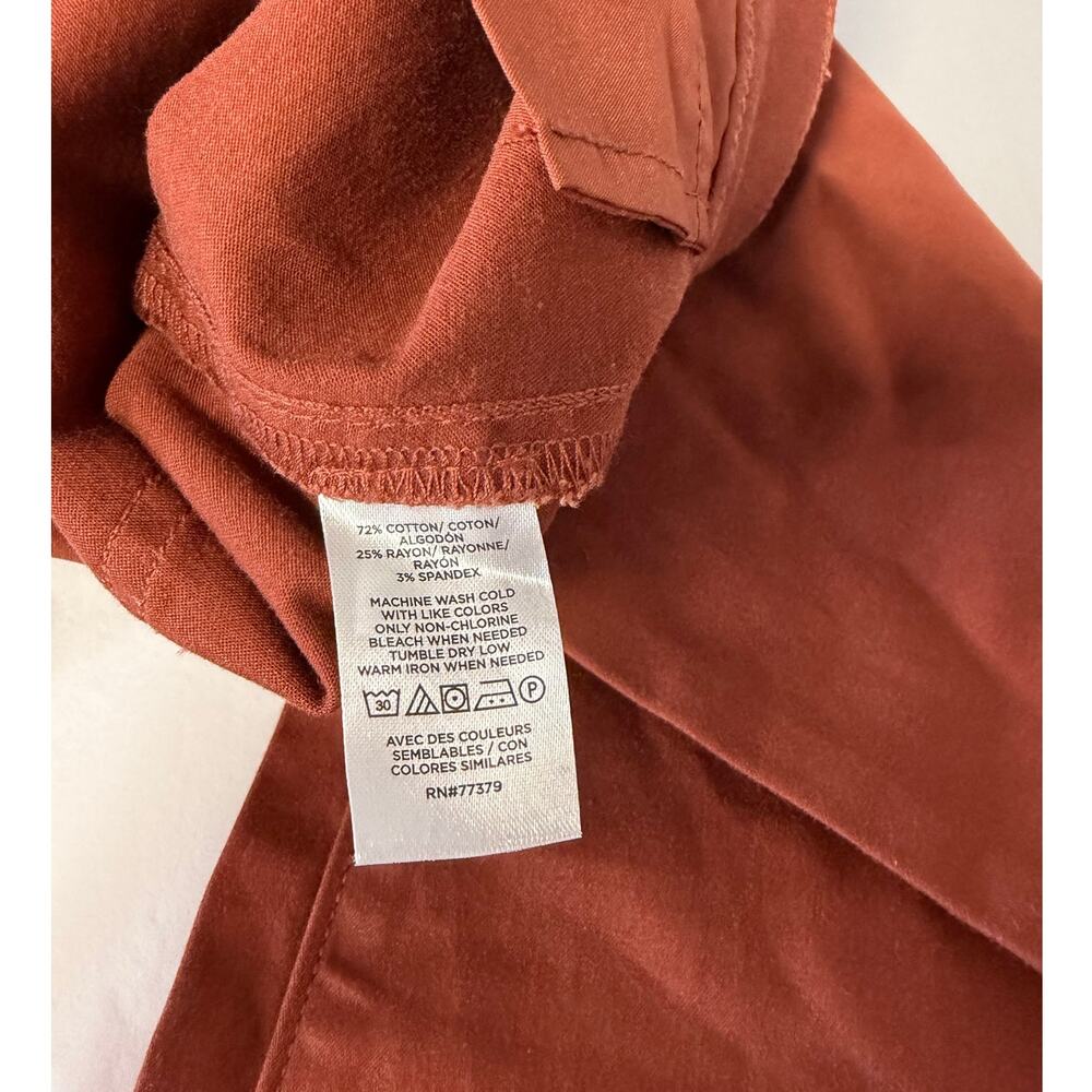 Ann Taylor Weekend Go-Everywhere Flare Pants terracota 6 - Picture 7 of 10